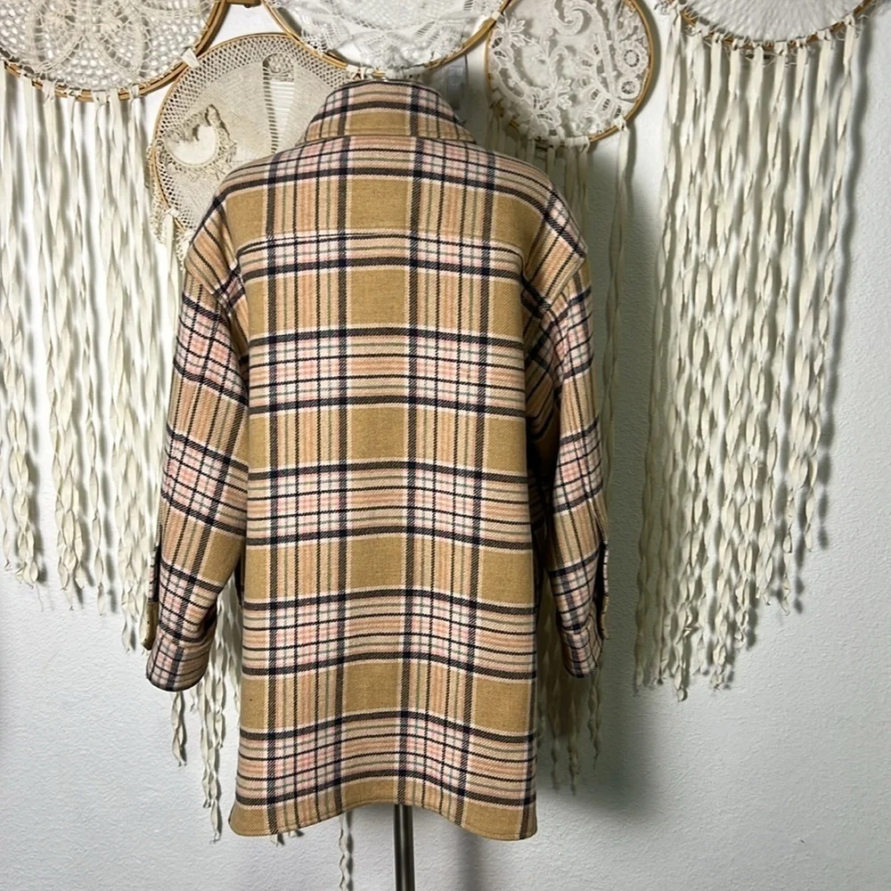 See by Chloe' Checked Wollen Coat Oversized Small